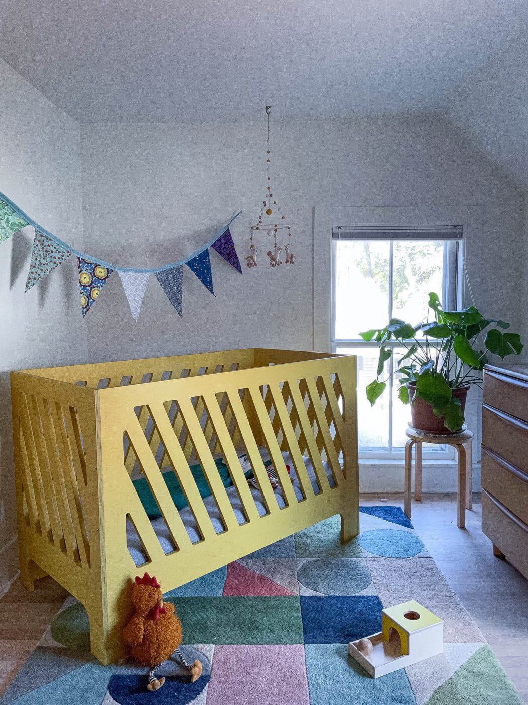plywood baby crib