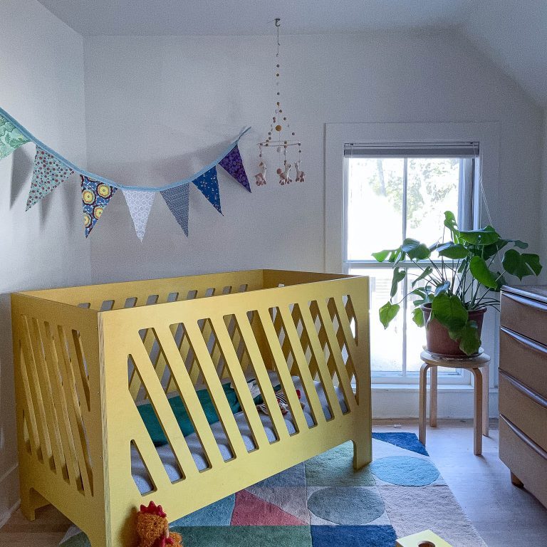 plywood baby crib