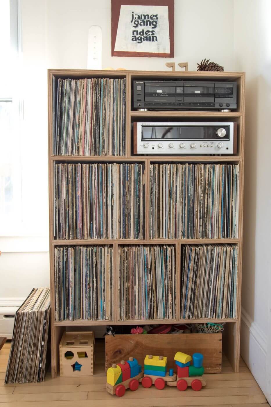 plywood record case